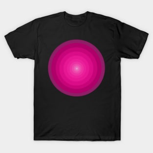 Glowing pink circle T-Shirt